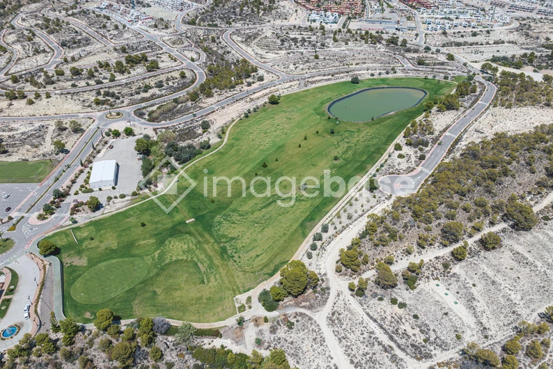 Aerial View of a Golf Course