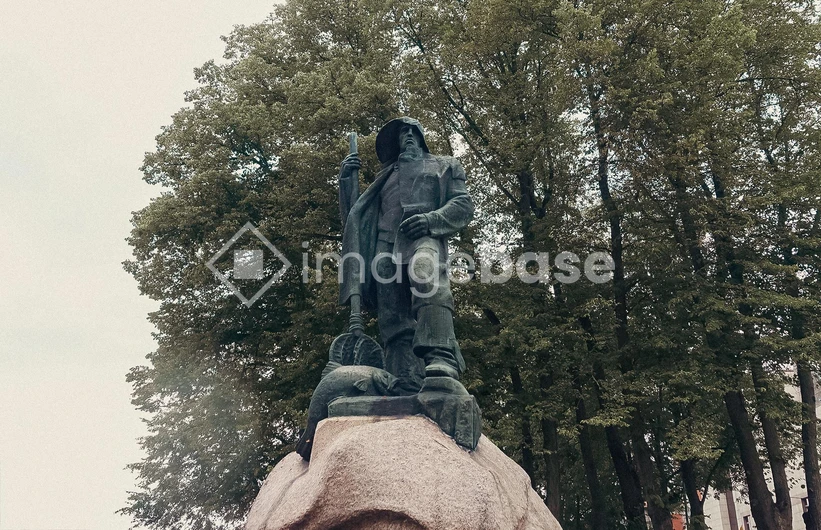 Statue and Trees