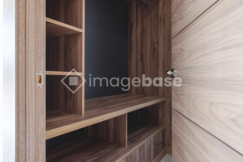 Wooden Closet Interior