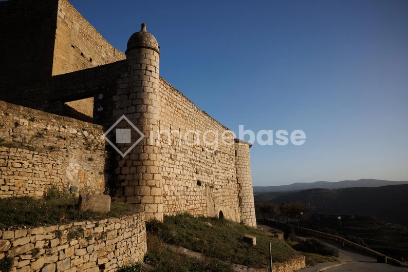 Ancient Fortress at Sunset