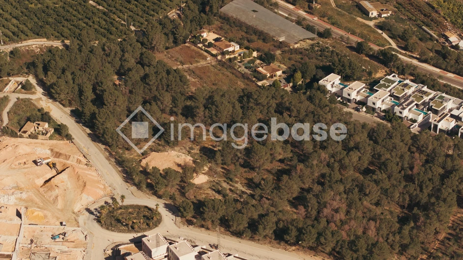 Aerial View of Suburban Area