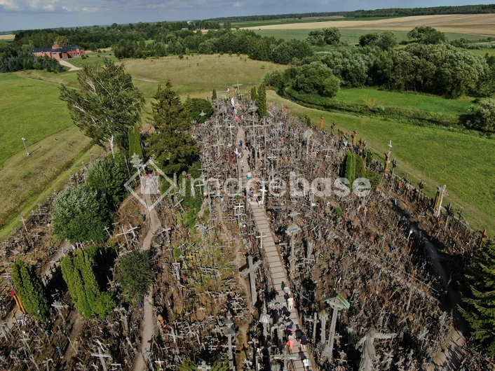 Hill of Crosses - Aerial View