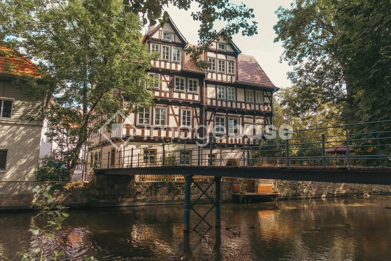 Charming Half-Timbered Houses by the Canal