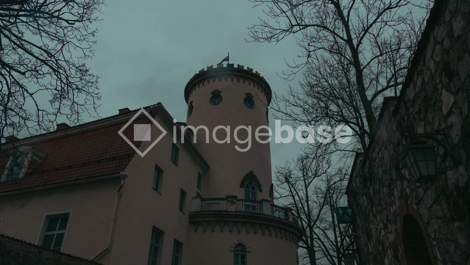 Historic Tower in Overcast Weather