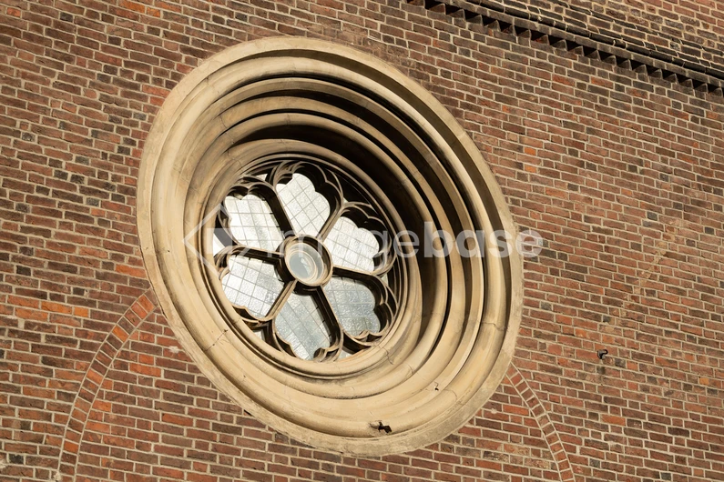 Historic Circular Window with Brickwork