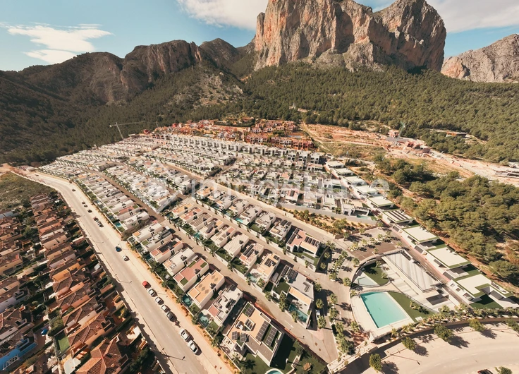 Mountainous Suburban Landscape