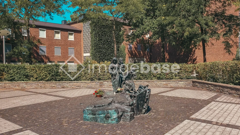 Urban Sculpture in Courtyard