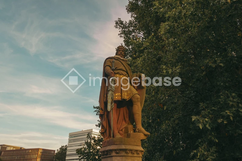 Majestic Statue at Dusk