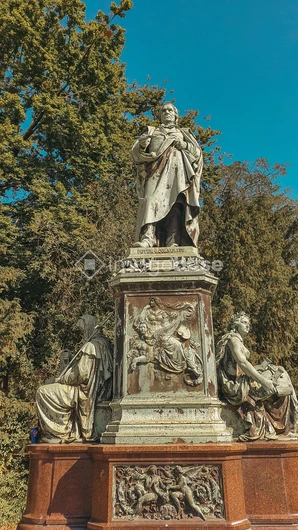 Historic Statue in a Park