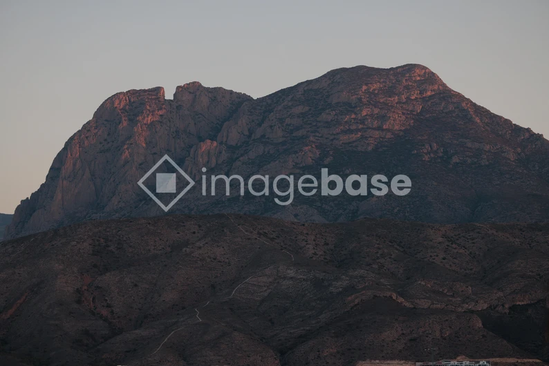 Sunset on Rocky Mountains
