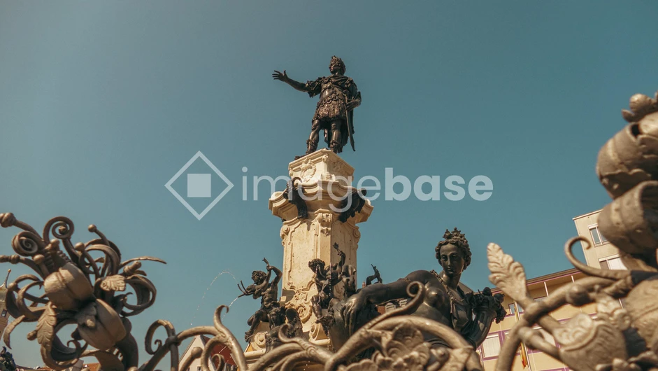Statue in Urban Setting