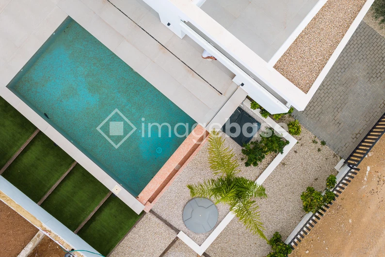Modern Poolside View