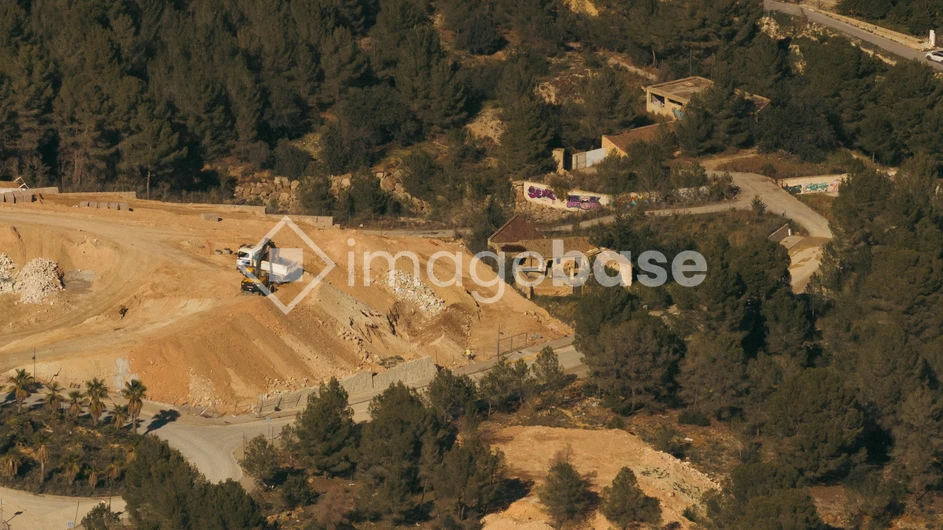 Aerial View of Quarry and Woodland