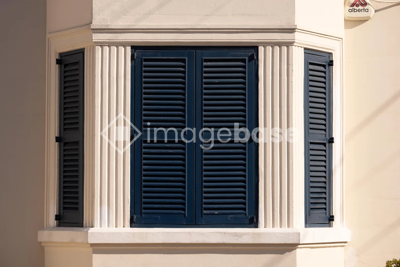 Elegant Shuttered Window