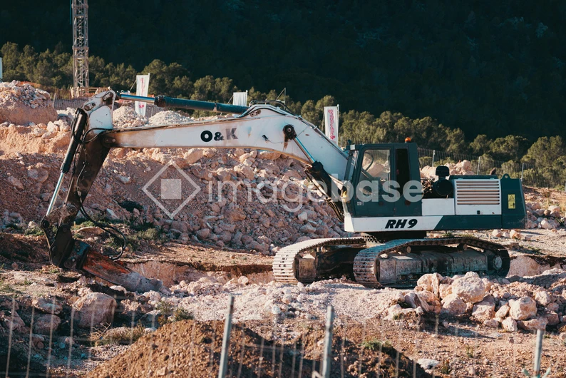 Construction Site Excavator