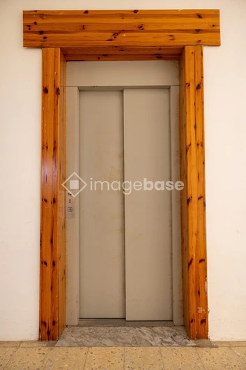Wooden Framed Elevator Door
