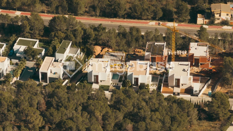 Aerial View of Housing Development