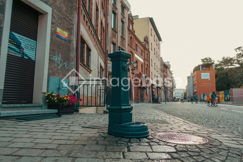 Historic European Street Scene