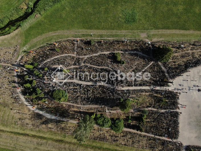 Aerial View of Historic Site