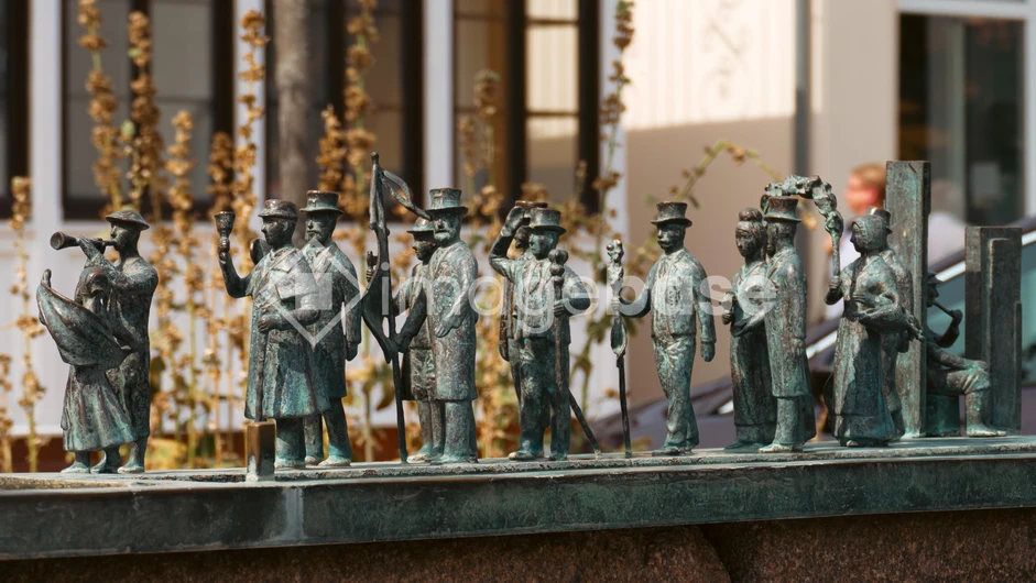 Street Photography of Miniature Statues