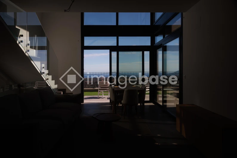 Scenic View from Modern Interior