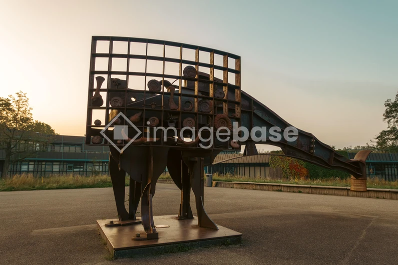 Sculpture at Dusk