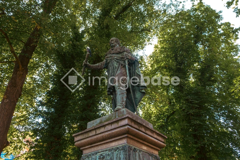Historic Statue Amidst Trees