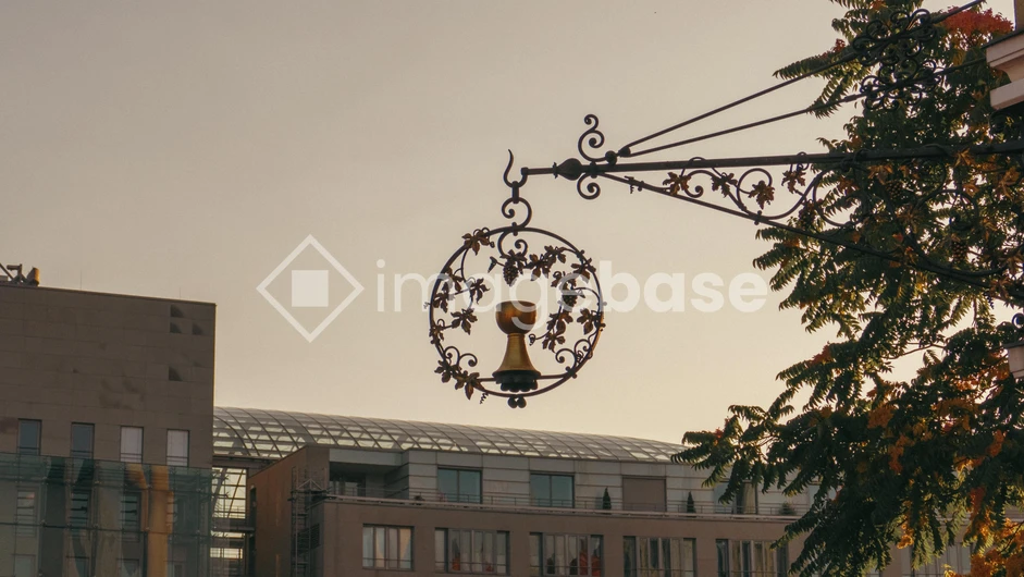 Ornate Street Sign in Urban Setting