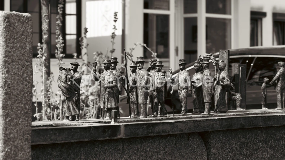 Bronze Figures on Display