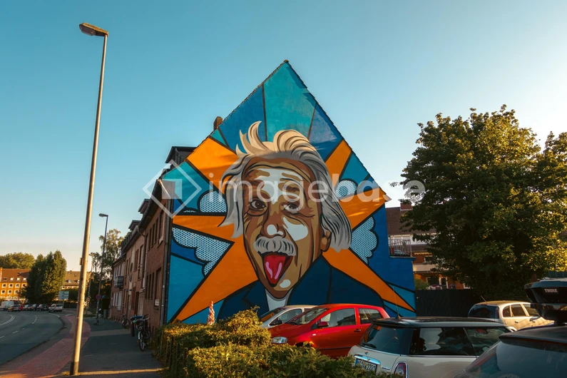 Colorful Mural on Urban Building