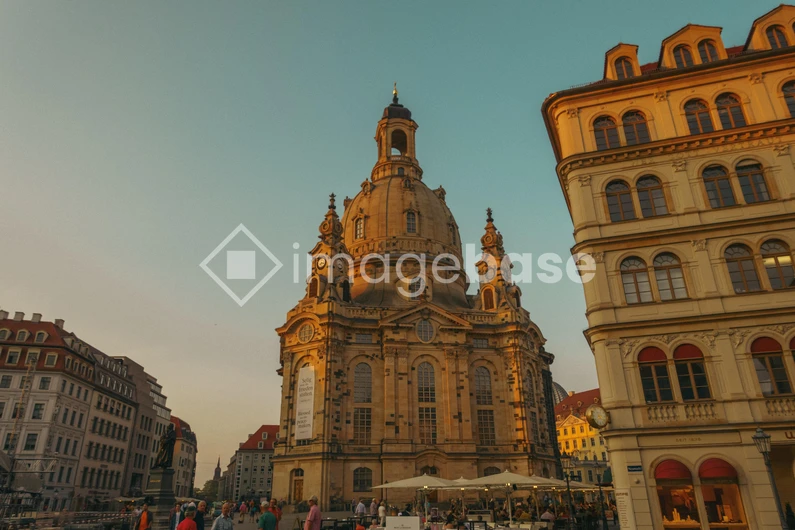 Historic City Square at Sunset