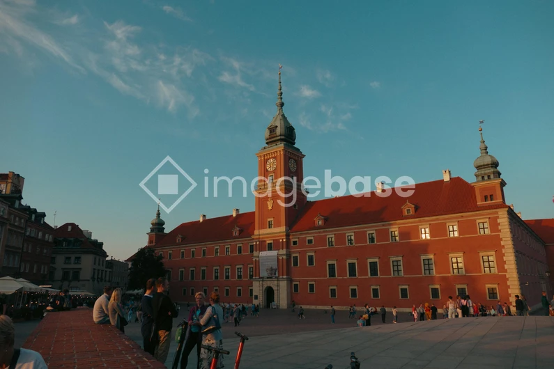 Historic Castle at Sunset