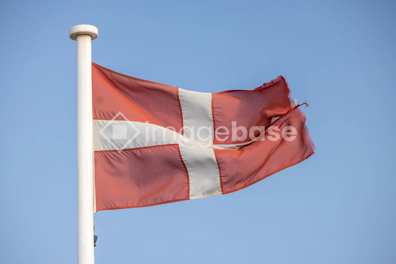 Danish Flag Waving