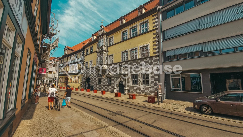 Charming Urban Street Scene