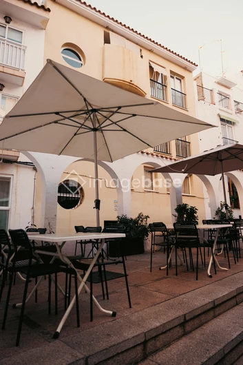 Charming Outdoor Cafe Scene