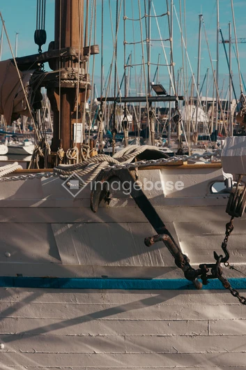 Sailboat Harbor Scene
