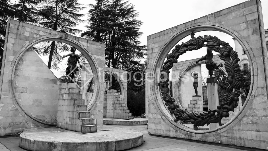 Intricate Stone Sculpture Park