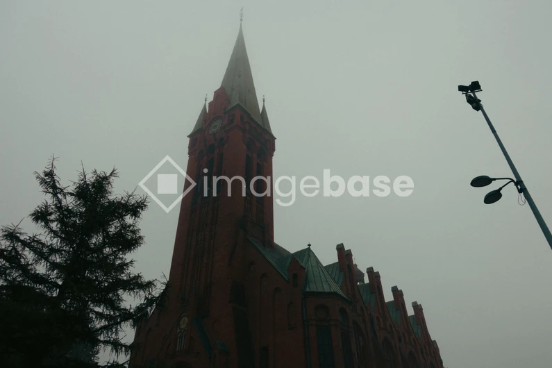 Gothic Church in Fog