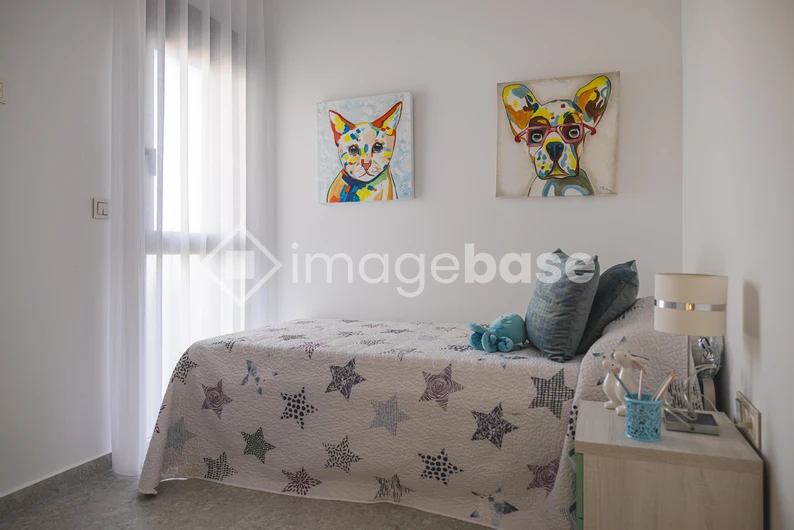 Cozy Bedroom with Art Decor