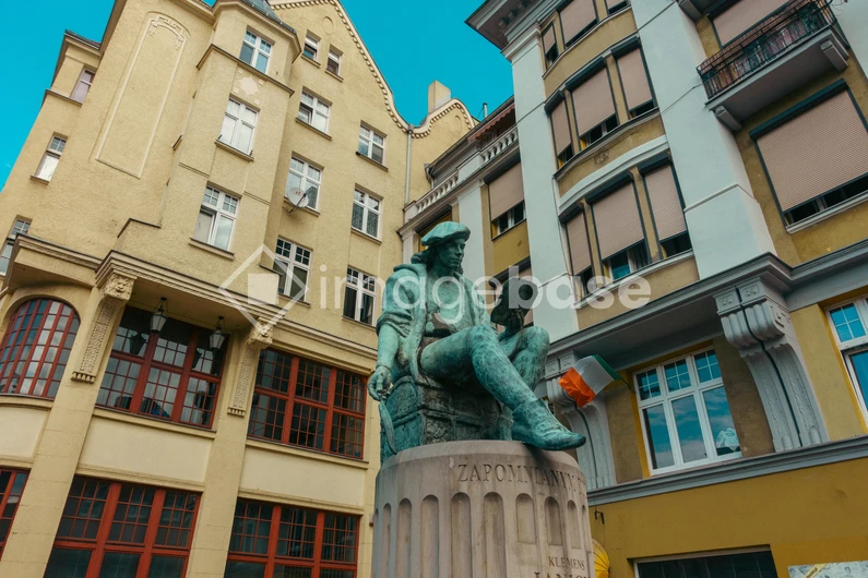 Statue in Urban Setting