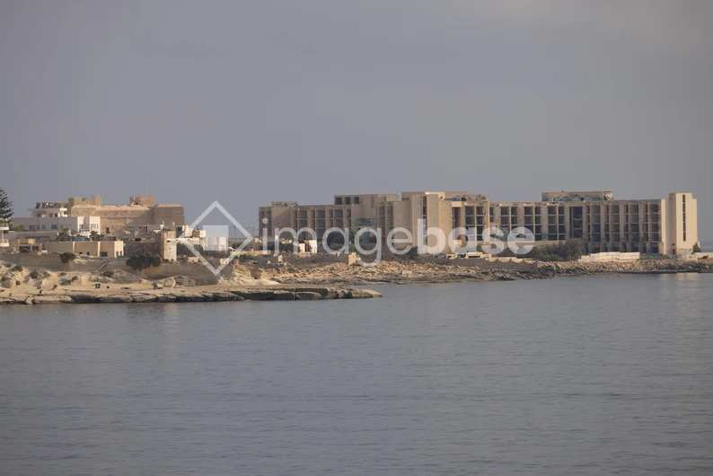 Coastal Landscape with Buildings