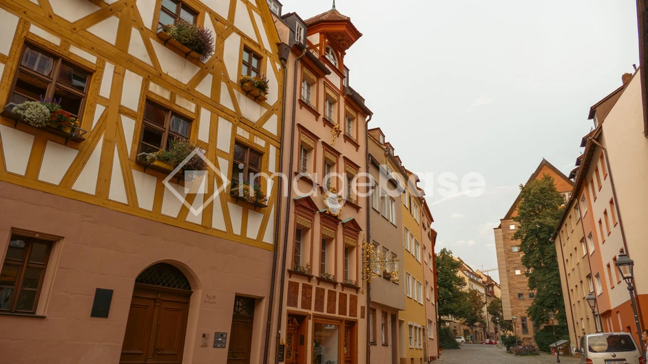 Charming Street in a Historic Town