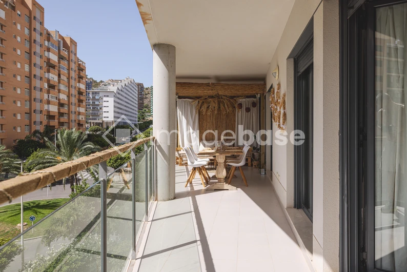 Sunny Urban Balcony