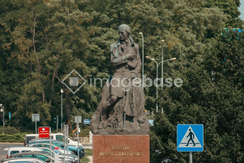 Statue in Urban Park