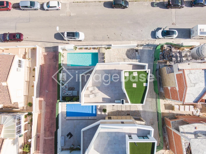 Aerial View of Urban Architecture
