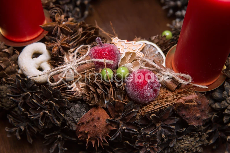 Festive Candle Arrangement