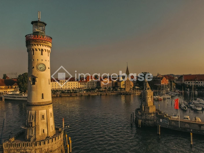 Harbor Lighthouse at Sunset