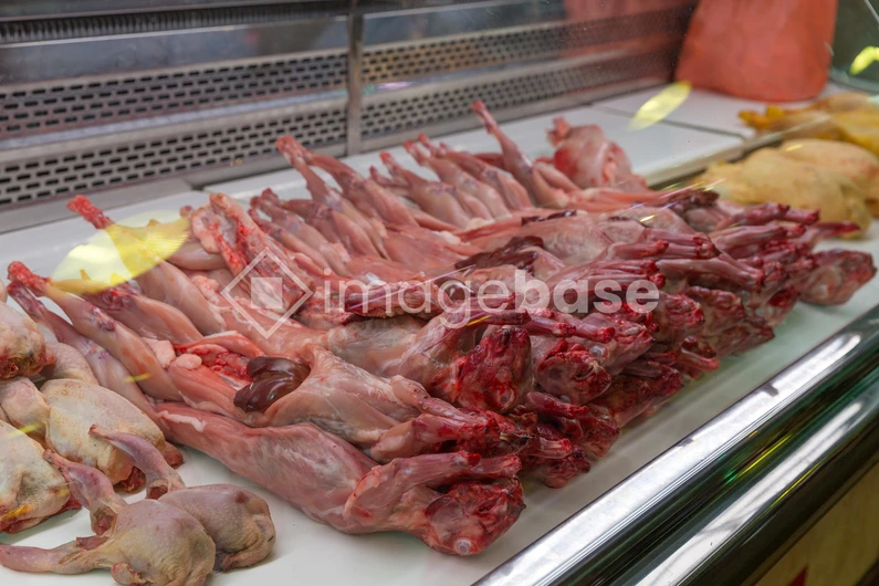 Meat Display at Market