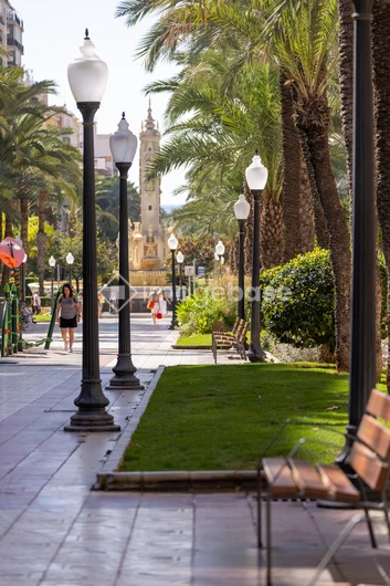 Sunny Urban Promenade