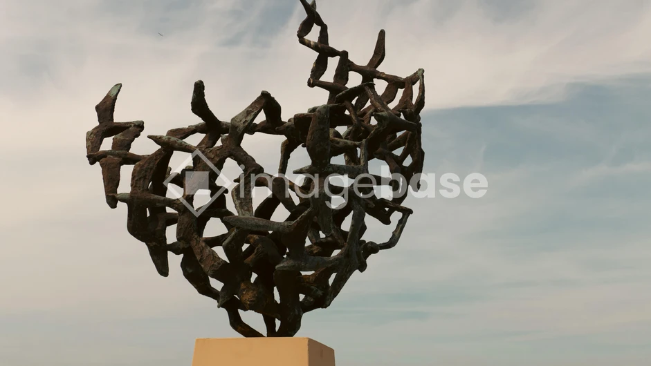 Abstract Sculpture Against Sky